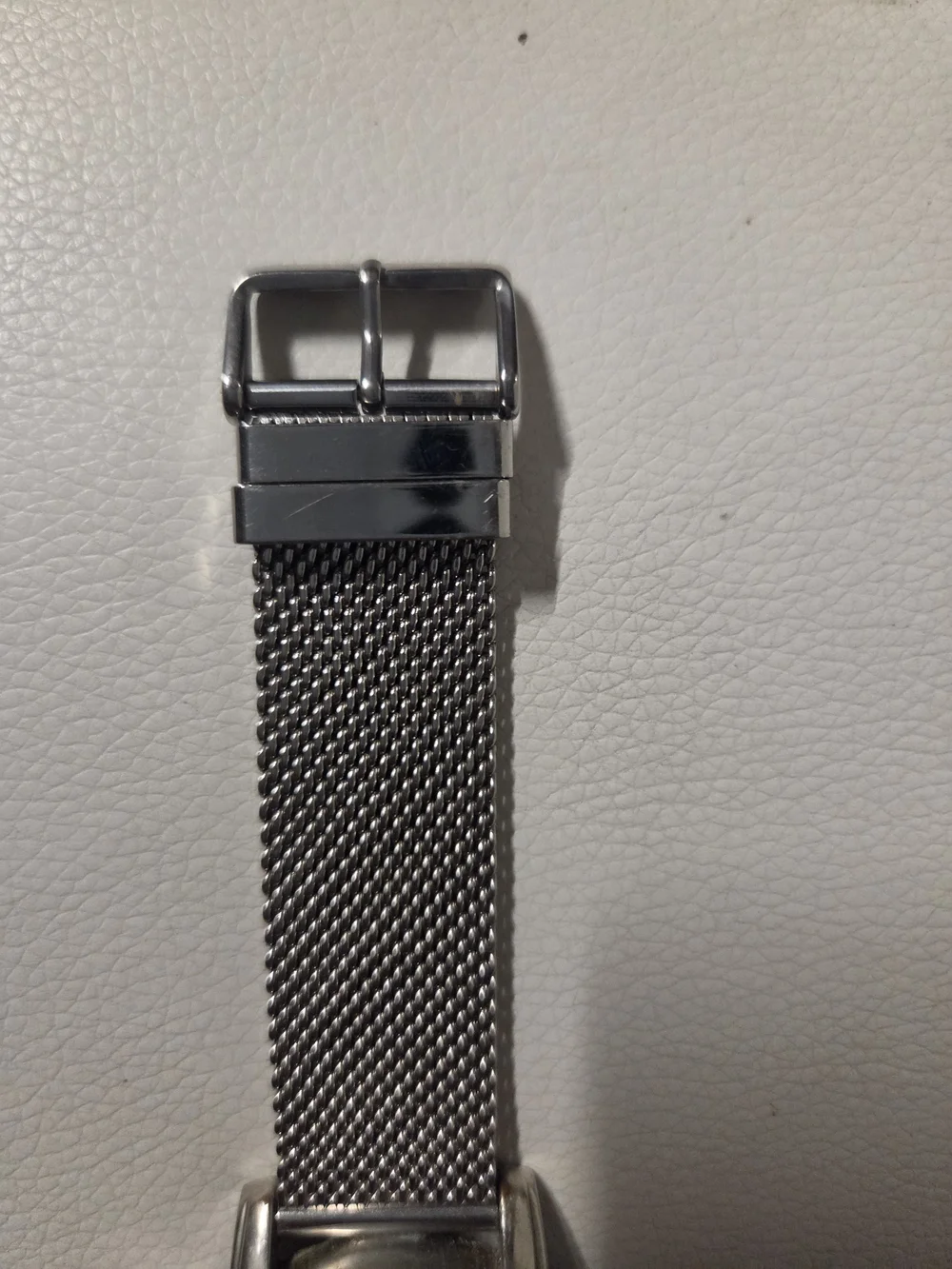 IZOD Men's S. Steel Mesh Watch Navy Face Quartz Movement 46 mm water resistant